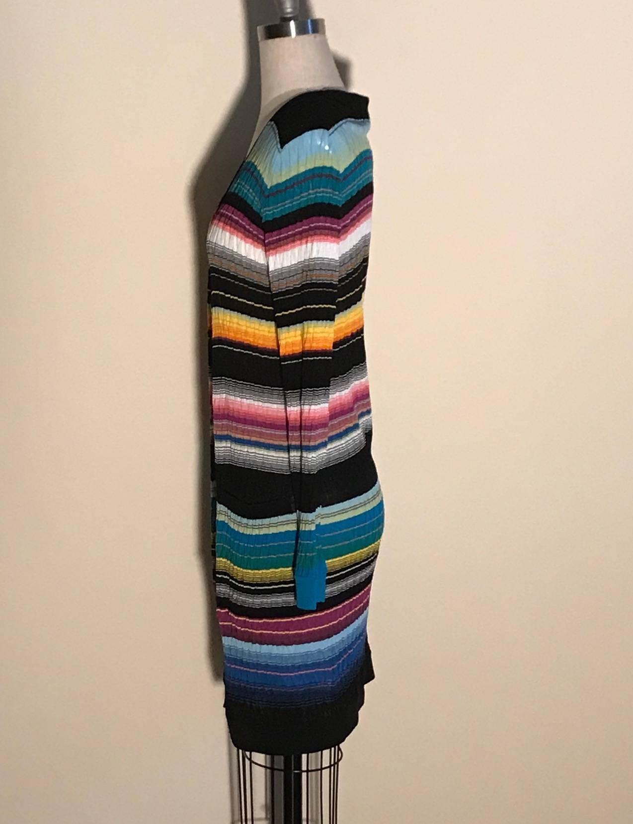 missoni striped multicolor knit cardigan