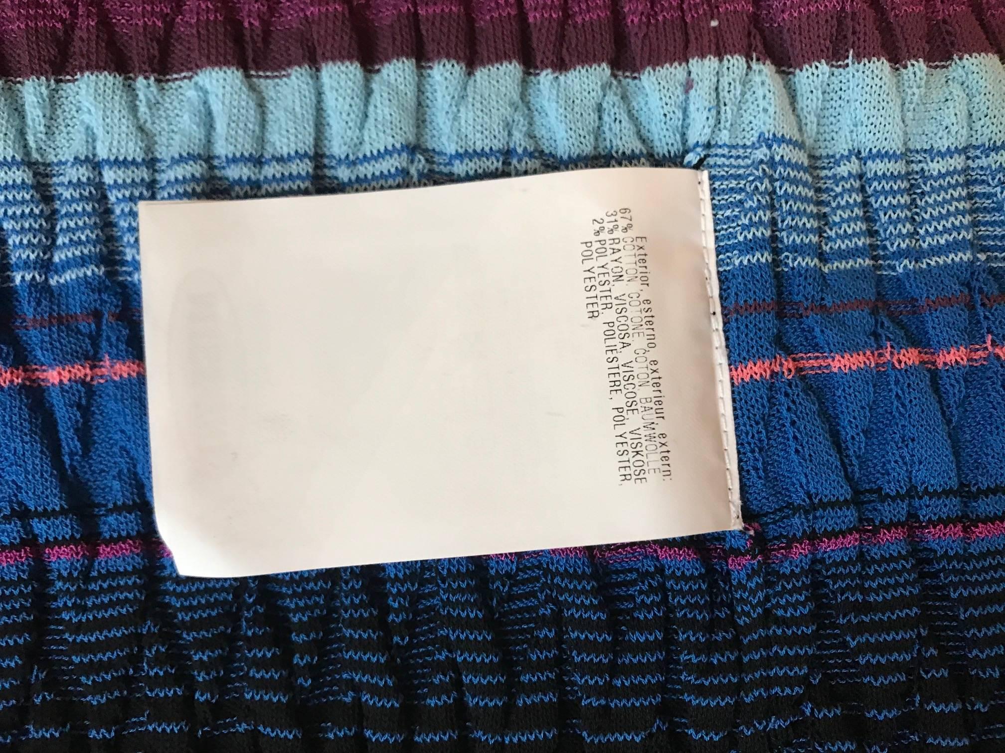 Missoni Multicolor Stripe Knit Cardigan Sweater 1