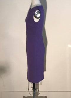 Emilio Pucci Purple Knit Stretch Sheath Dress