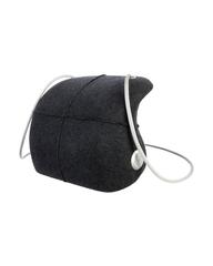 Chanel Late 90s "2005/Millenium" Grey Felted Hard Shell Handbag