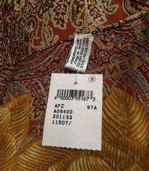 Chanel Autumn 1997 NWT Gold Camelia & Pearl Paisley Silk Scarf