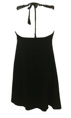 Moschino Couture Vintage Black A-Line "Fake" Necklace Dress