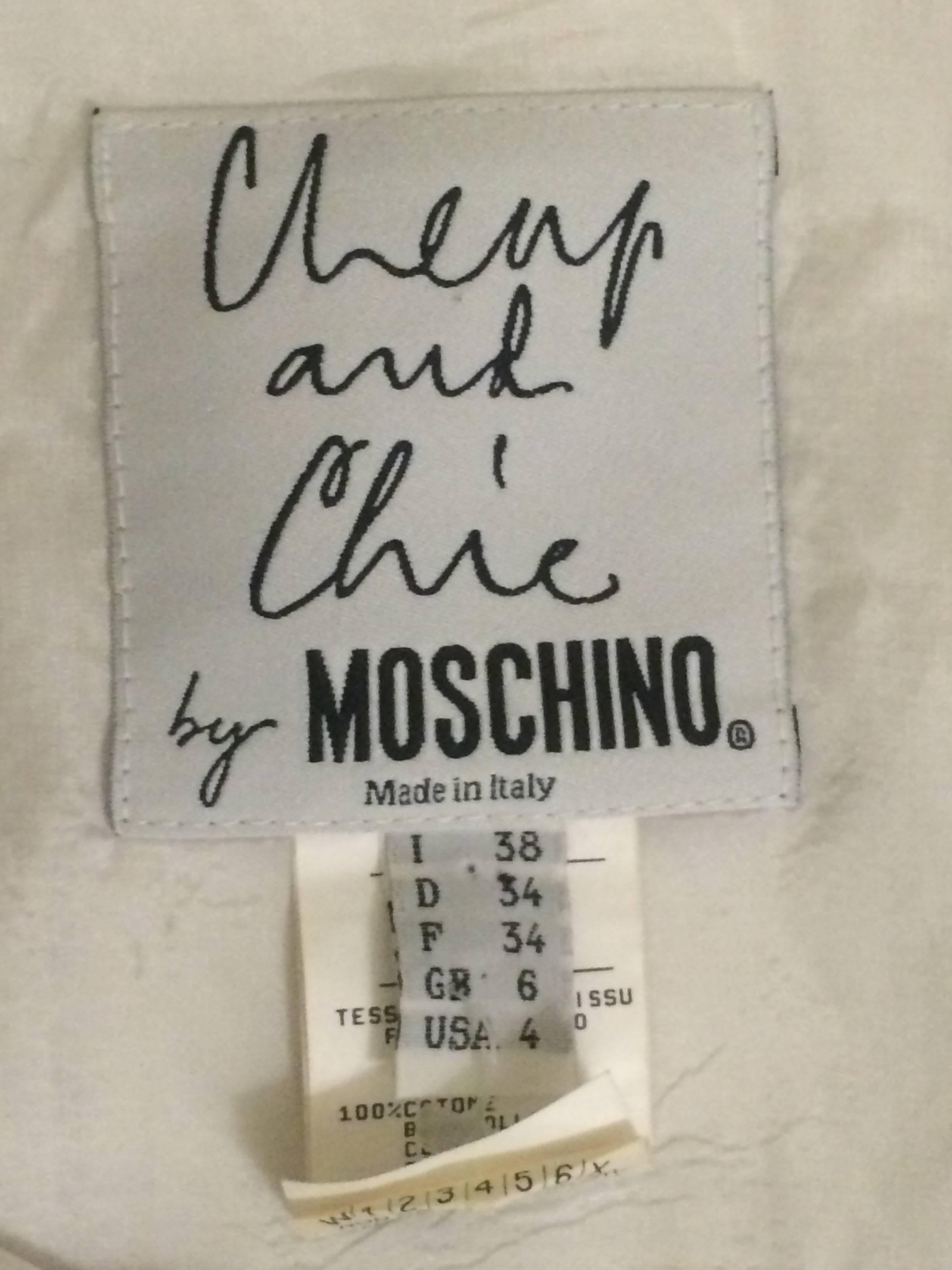 moschino checkered skirt