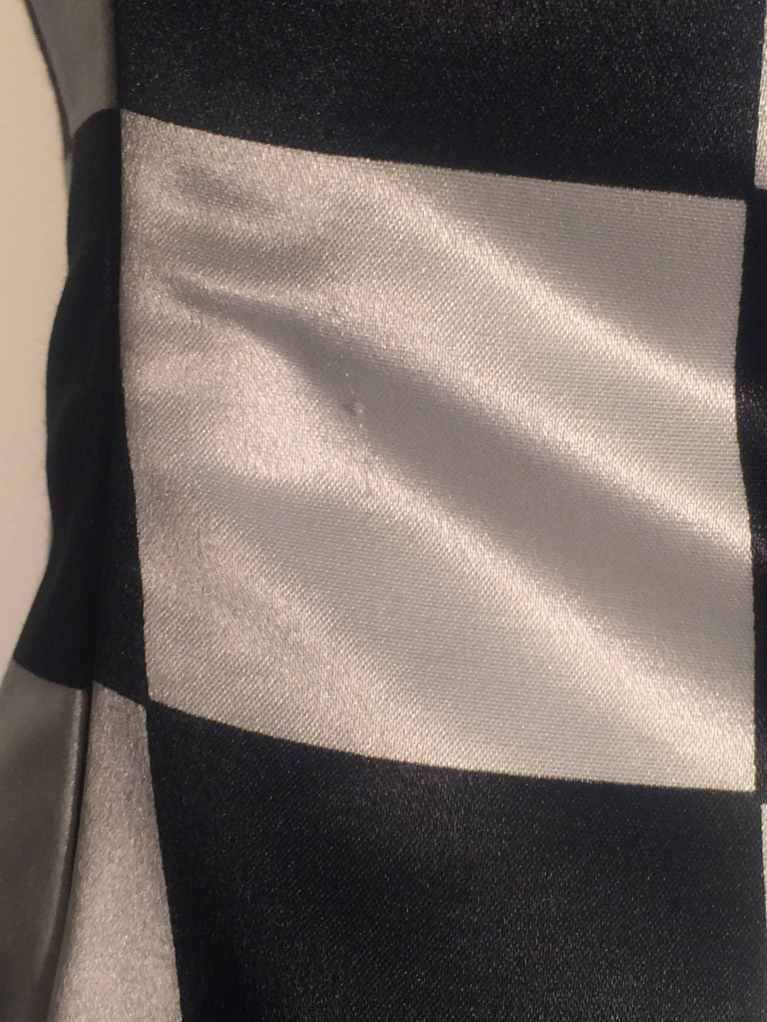Gianni Versace Couture 1990s Black and White Checked Wiggle Dress 1