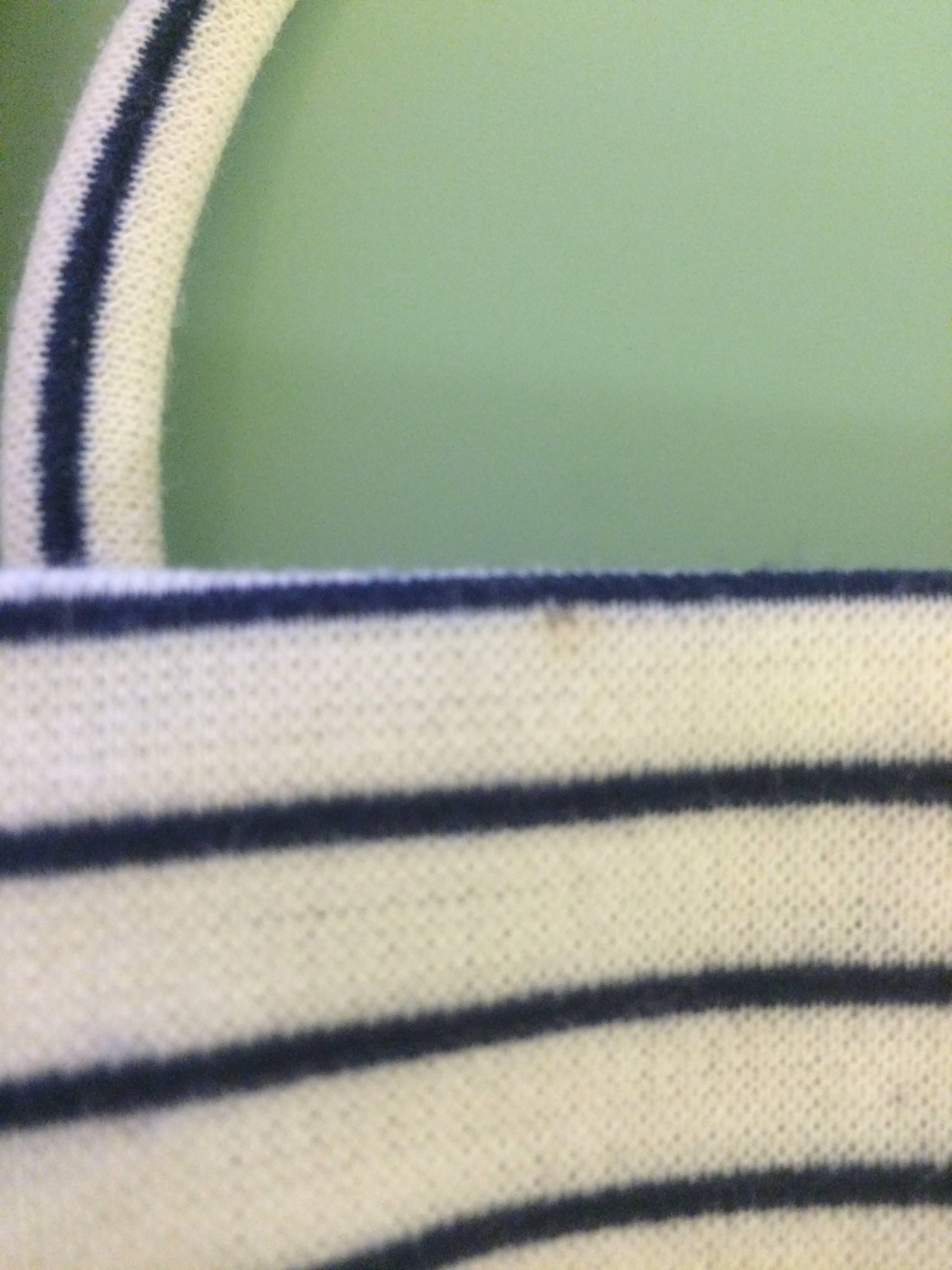 Lanvin 1960s Blue and White Striped Crop Tank Top and Skirt Sun Dress Ensemble In Good Condition For Sale In San Francisco, CA