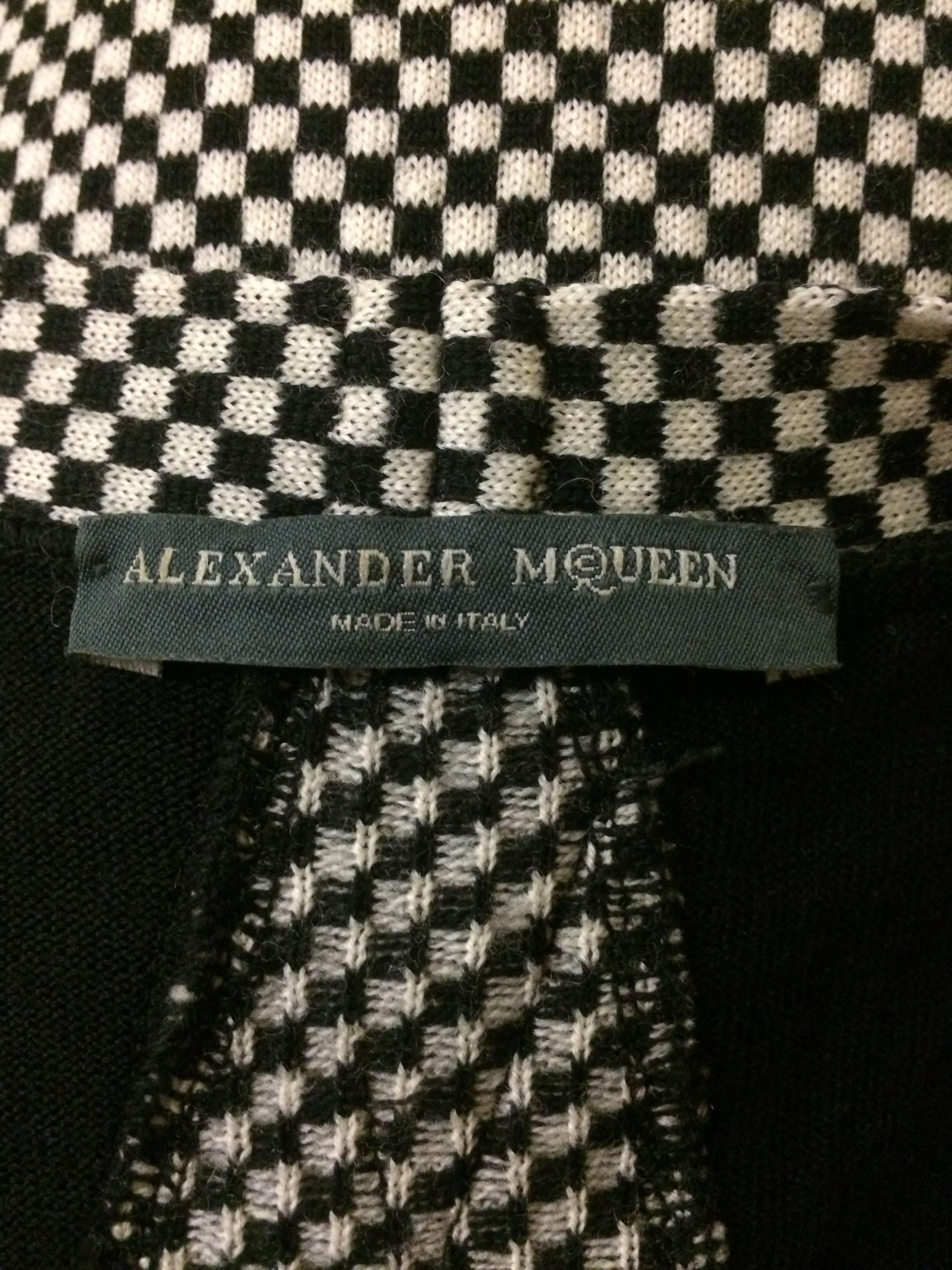 Alexander McQueen 2003 Scanners Collection Black and White Checked ...