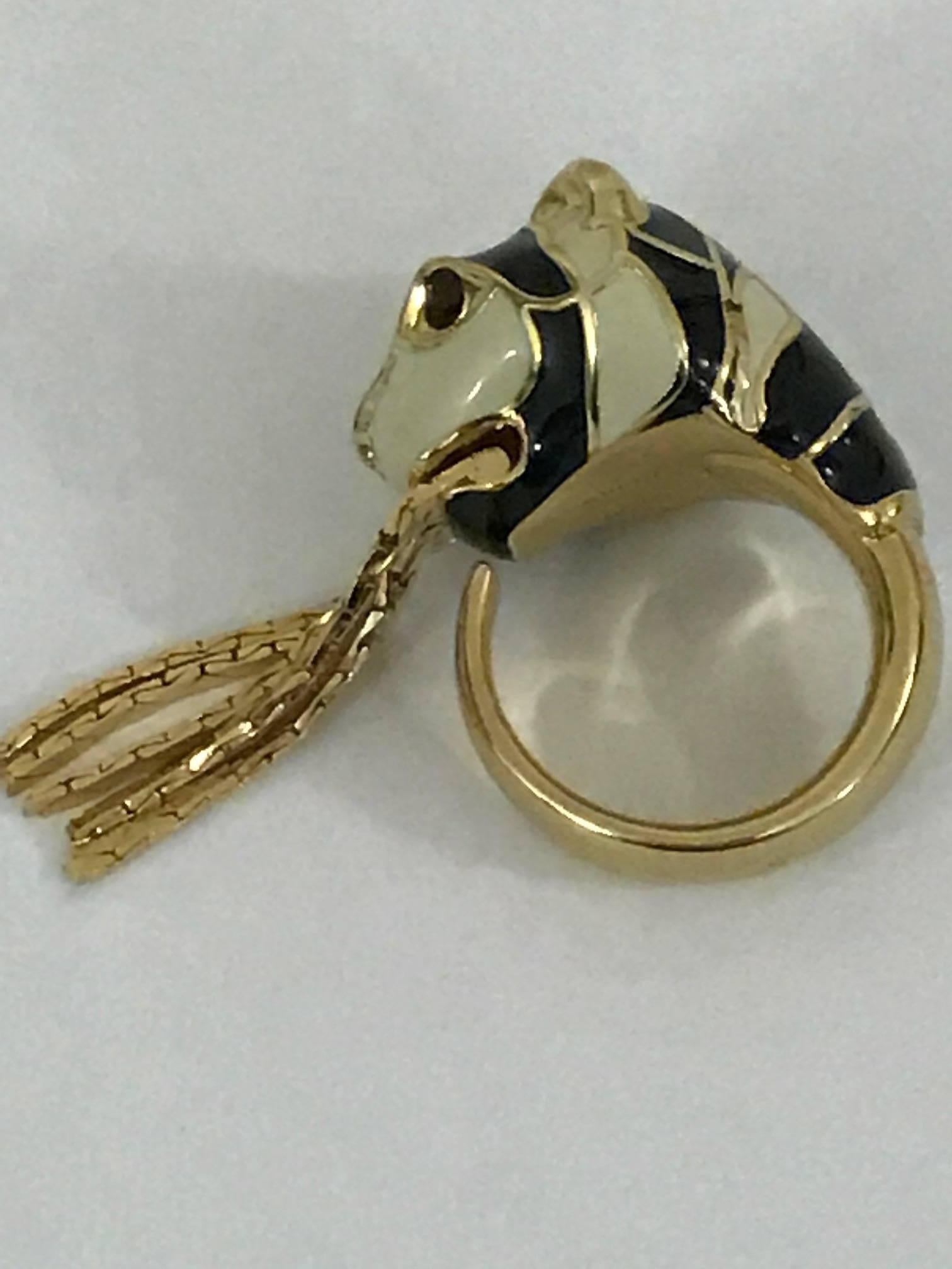 gucci tiger head ring