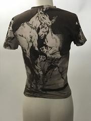 Alexander McQueen Goya Los Caprichos Etching Print Shirt T-Shirt Brown, 1990s