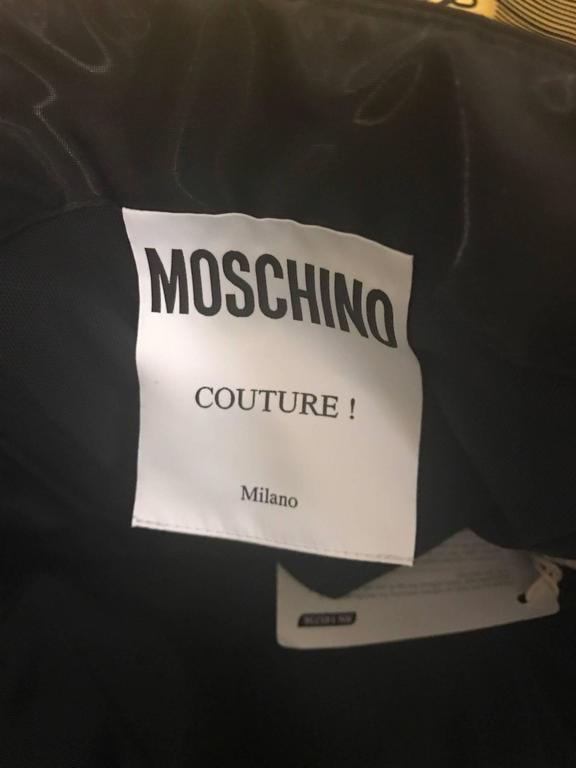 Moschino Couture New with Tags Black and Yellow Giant Measuring Tape ...