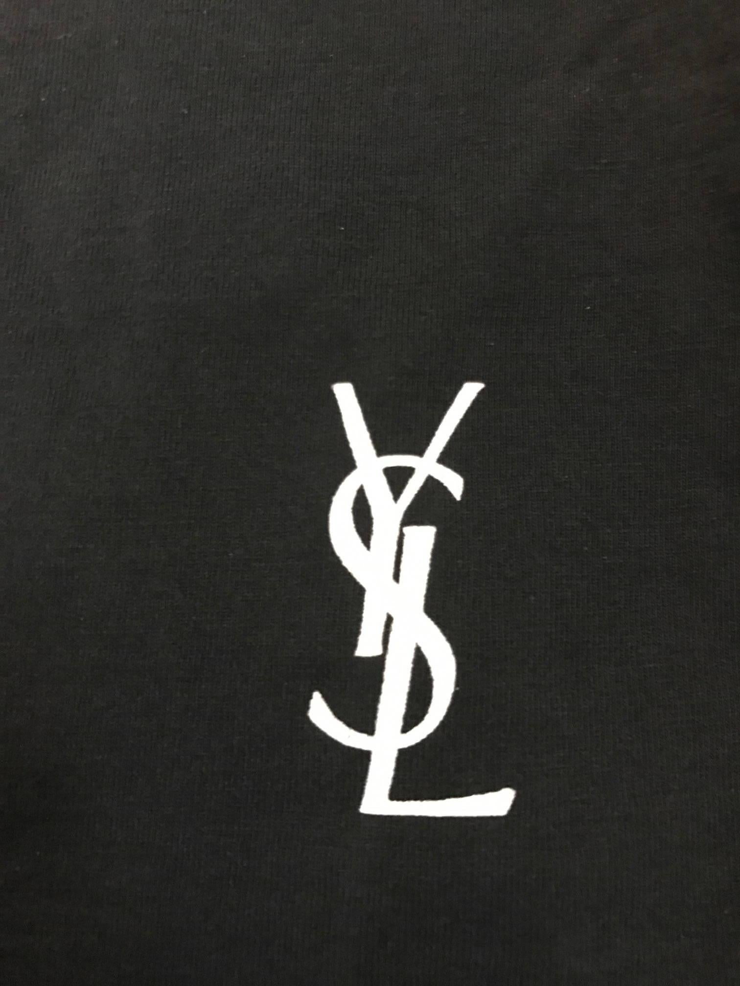 ysl logo white