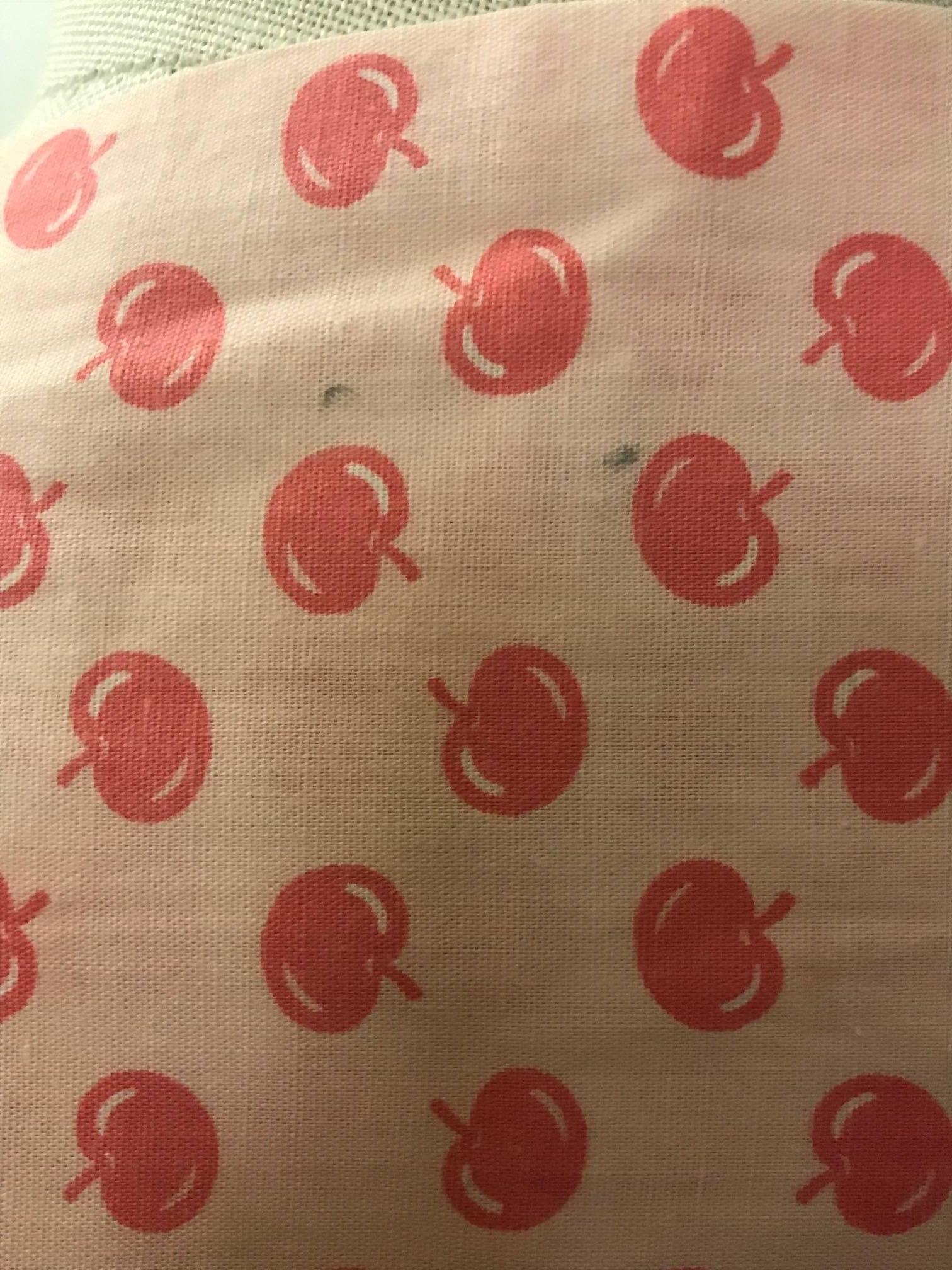 Margaret Newman 1950s Pink Apple Cherry Print Ruffle Sun Dress with Shawl 1
