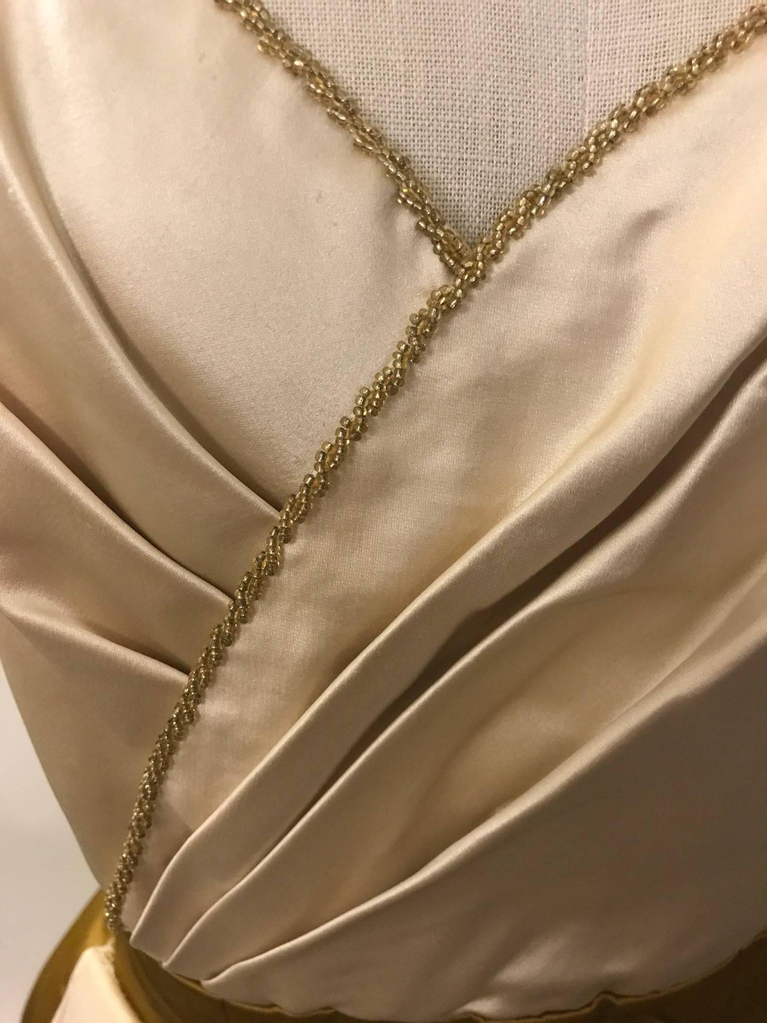 yellow gold cocktail dress