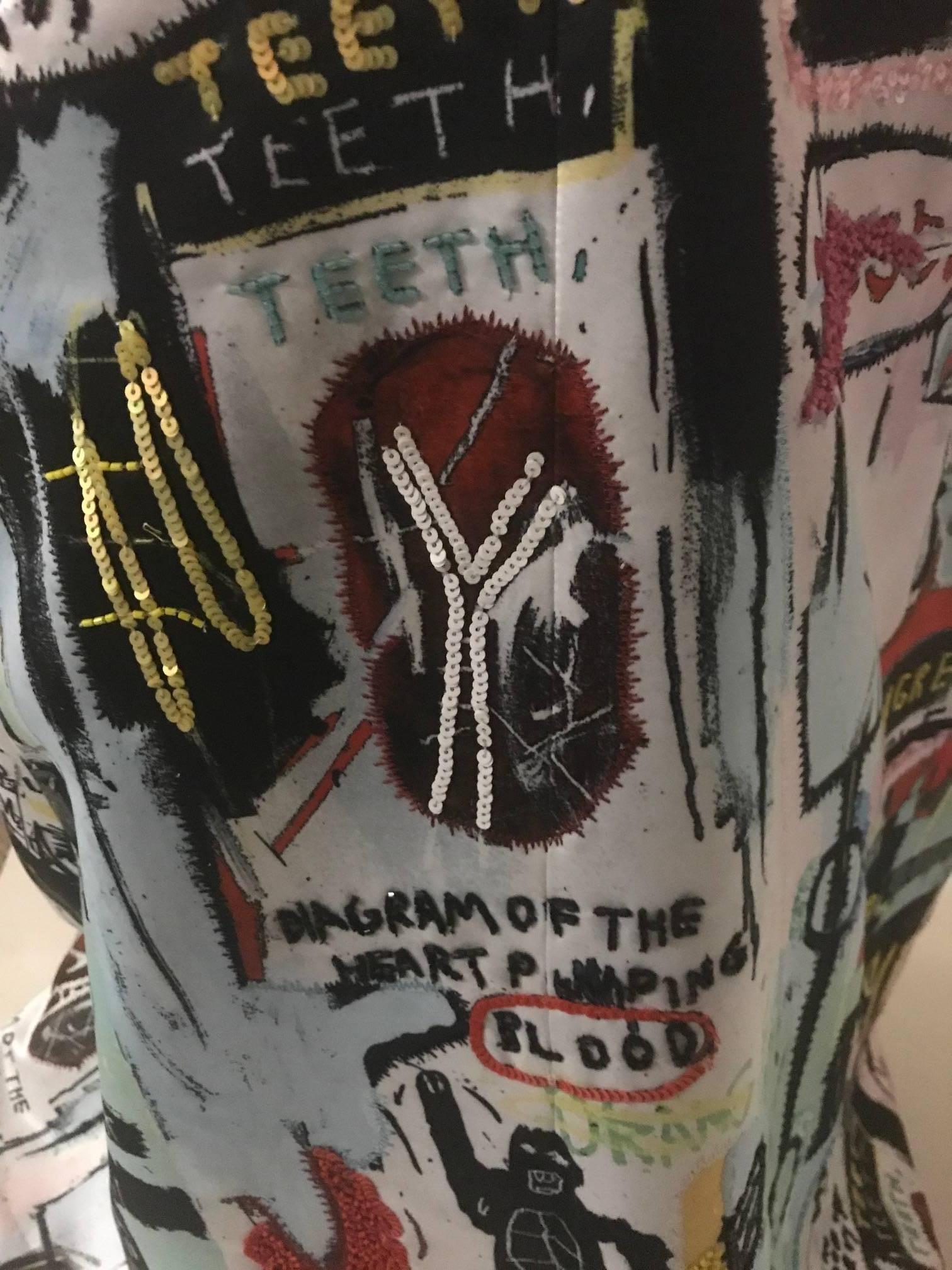 Alice and Olivia Basquiat Graffiti Art Limited Edition Print Maxi Ball Skirt 1