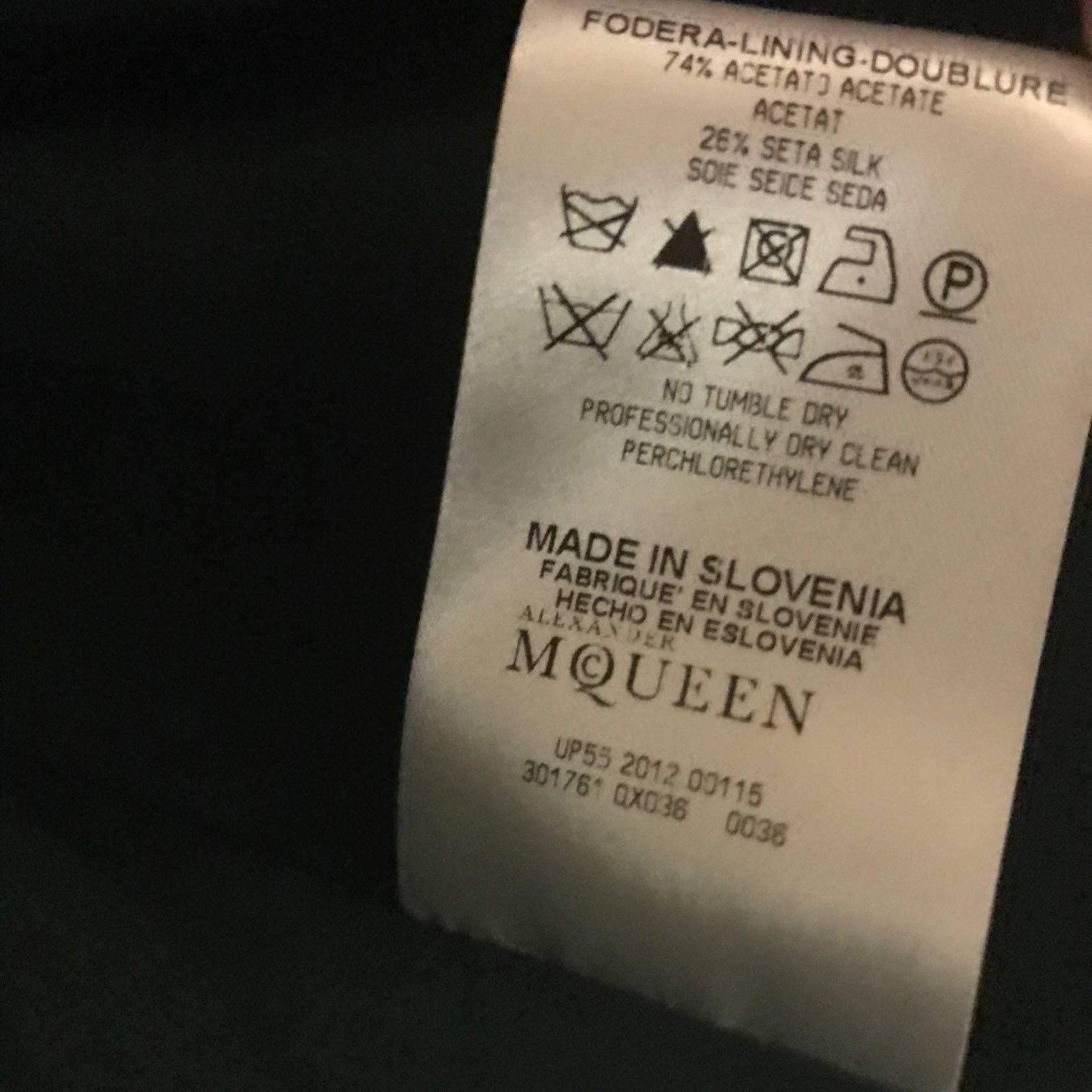 Alexander McQueen New Dark Green Lace Detail Sleeveless Silk Gown 1
