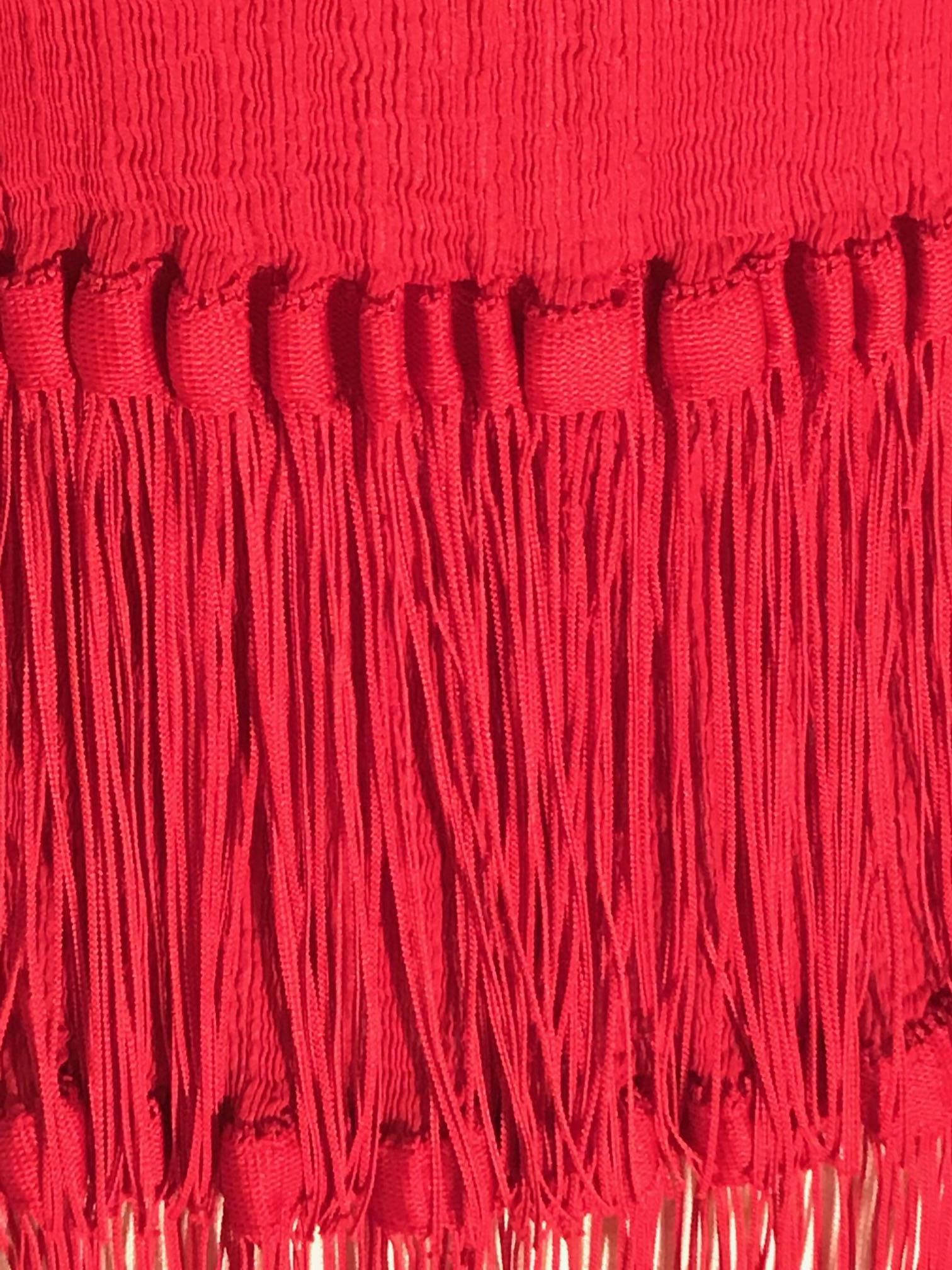 red fringe top