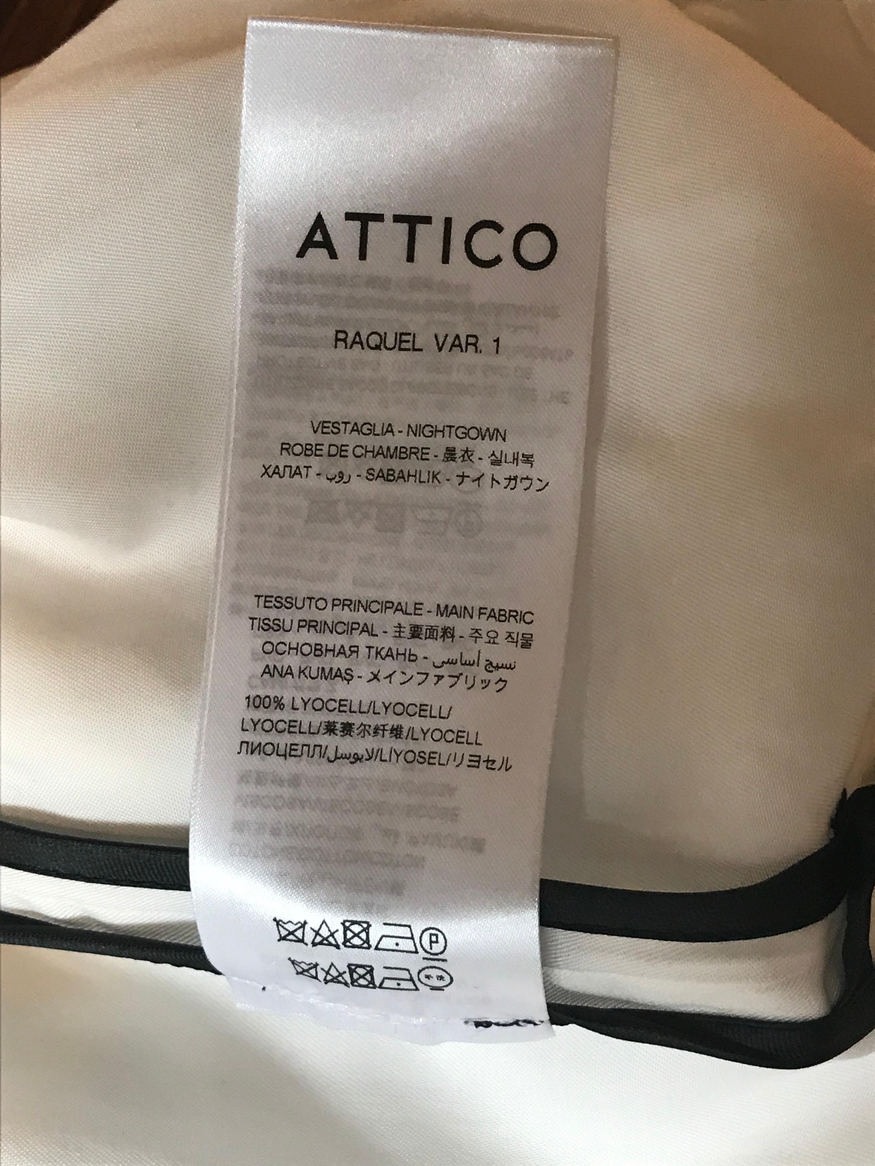 Attico Parrot Embellished White Wrap Maxi Dress  In New Condition In San Francisco, CA