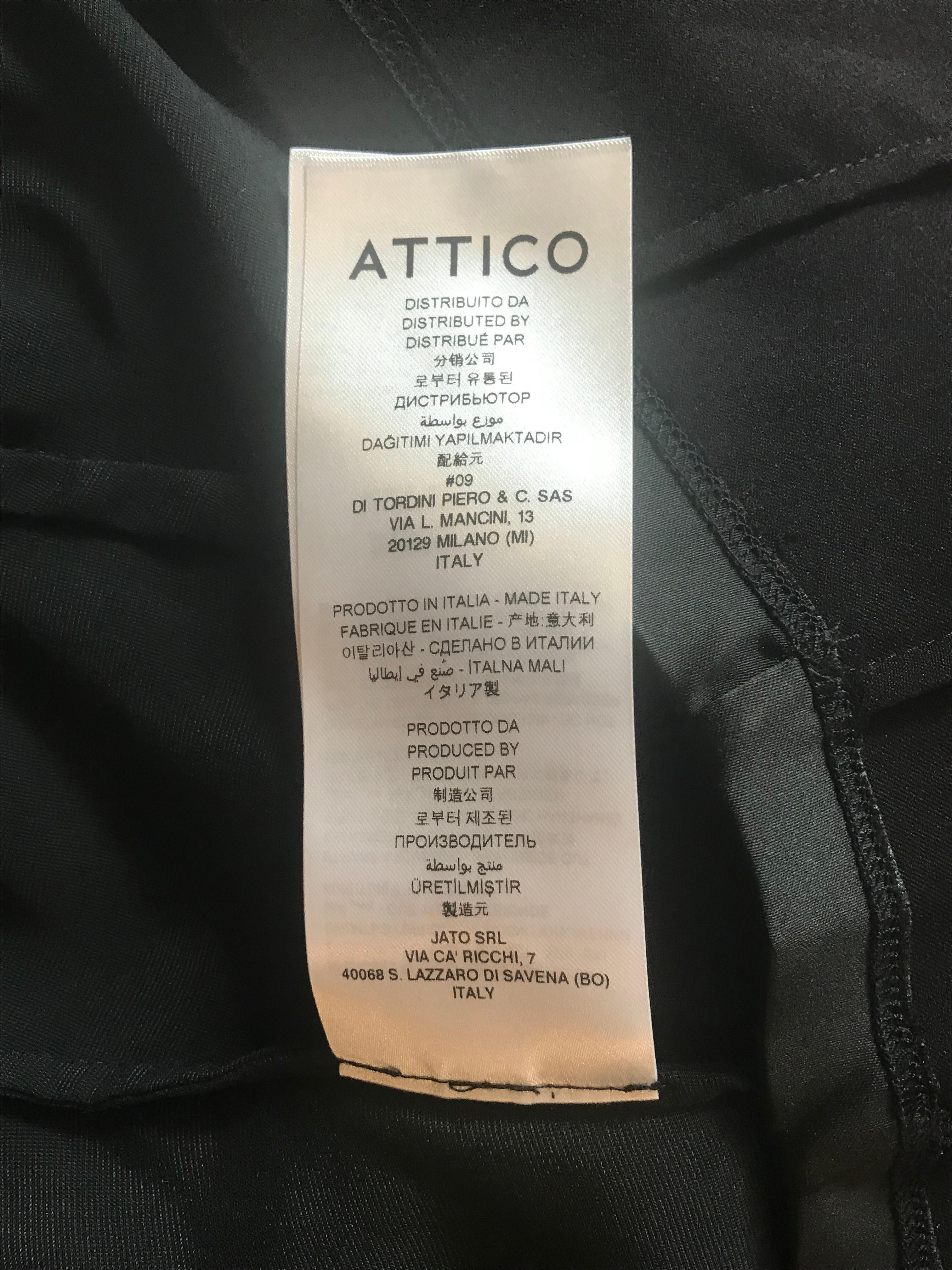 Attico Black Strapless Velvet Gold Embellished Tie Wrap Maxi Dress Gown  6