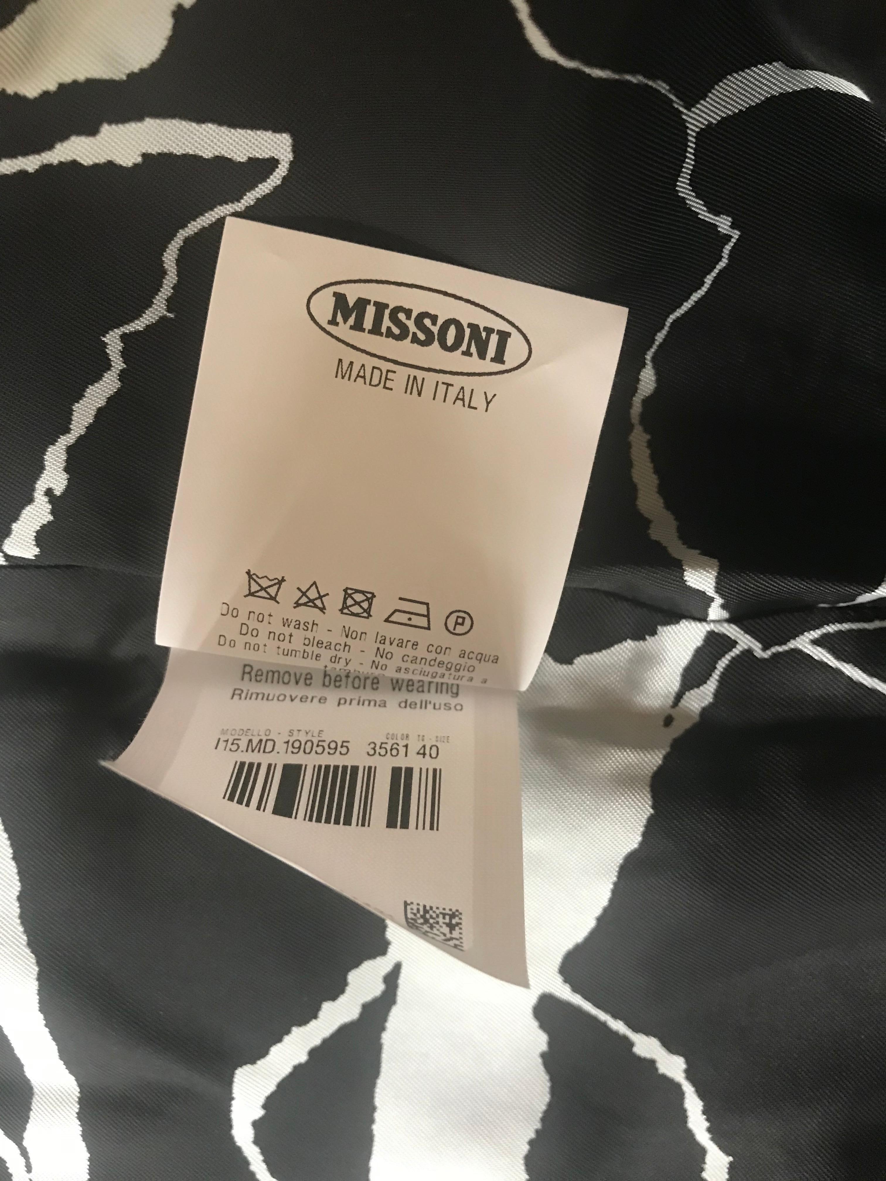 New Missoni Cape In Multi Stripe Knit  with Shawl Collar 4
