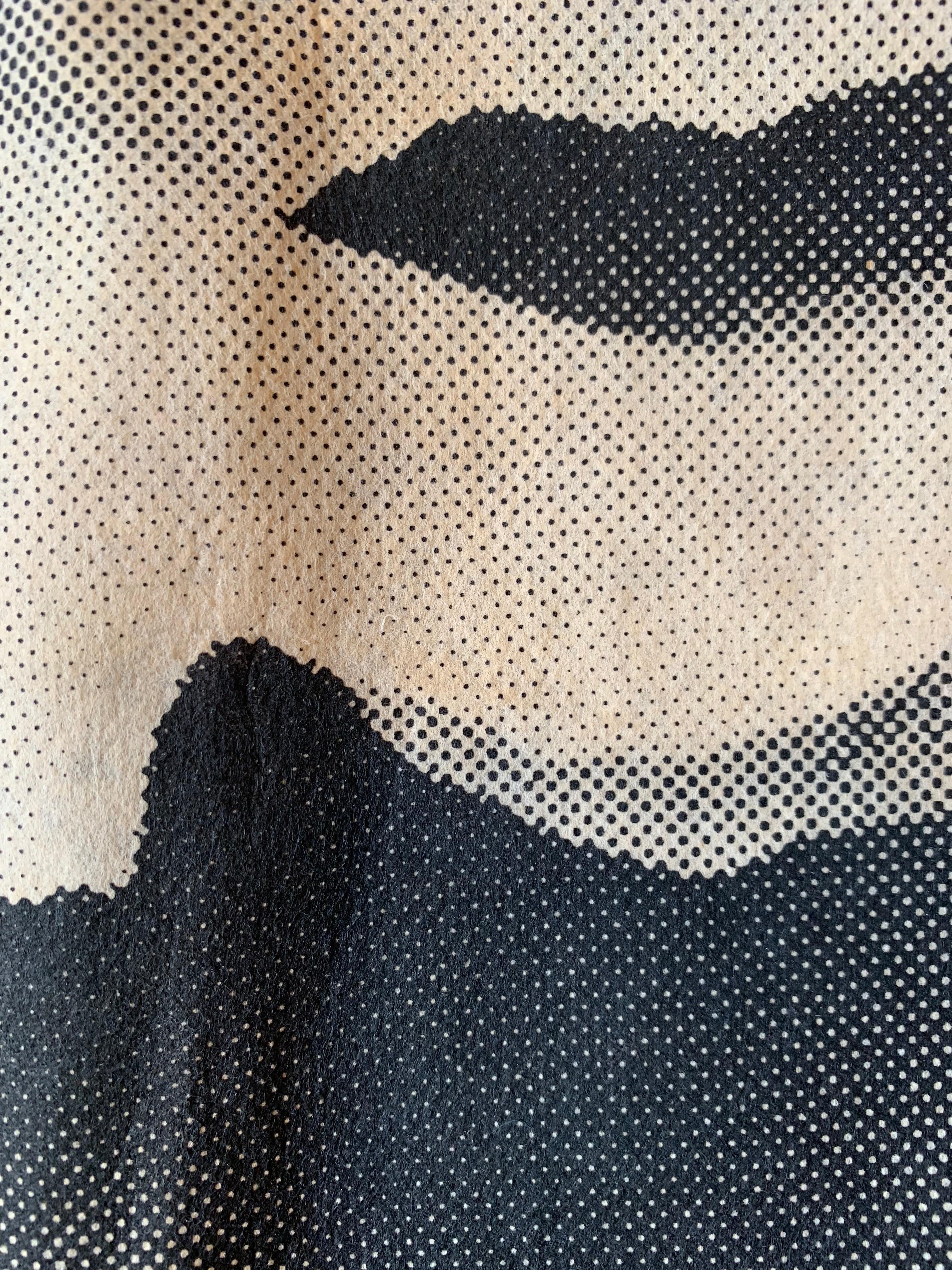 Harry Gordon Rose Print Black and White Paper A-Line Shift Poster Dress, 1968 3