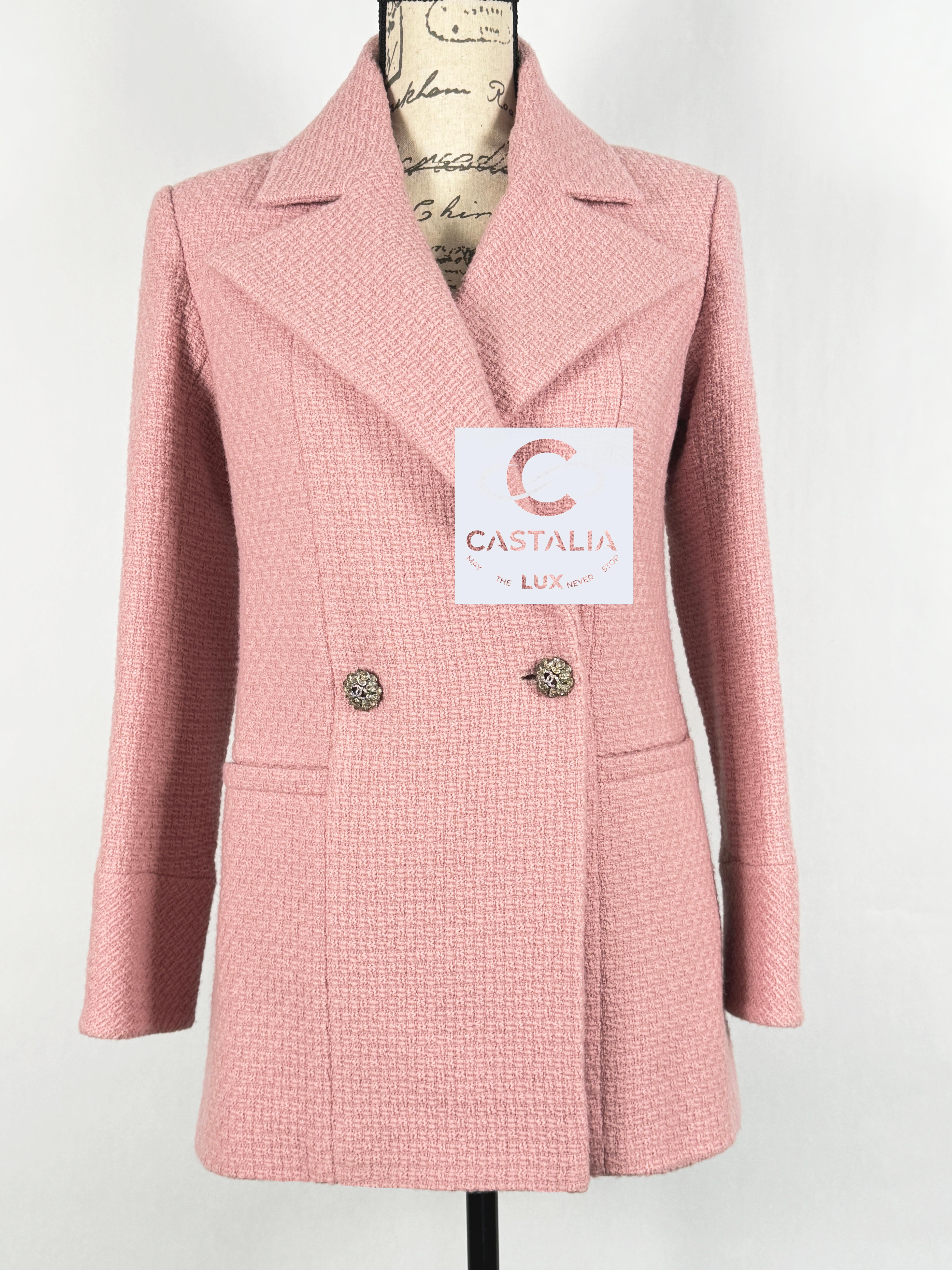 Chanel New 2022 Fall Runway CC Jewel Buttons Tweed Jacket 2