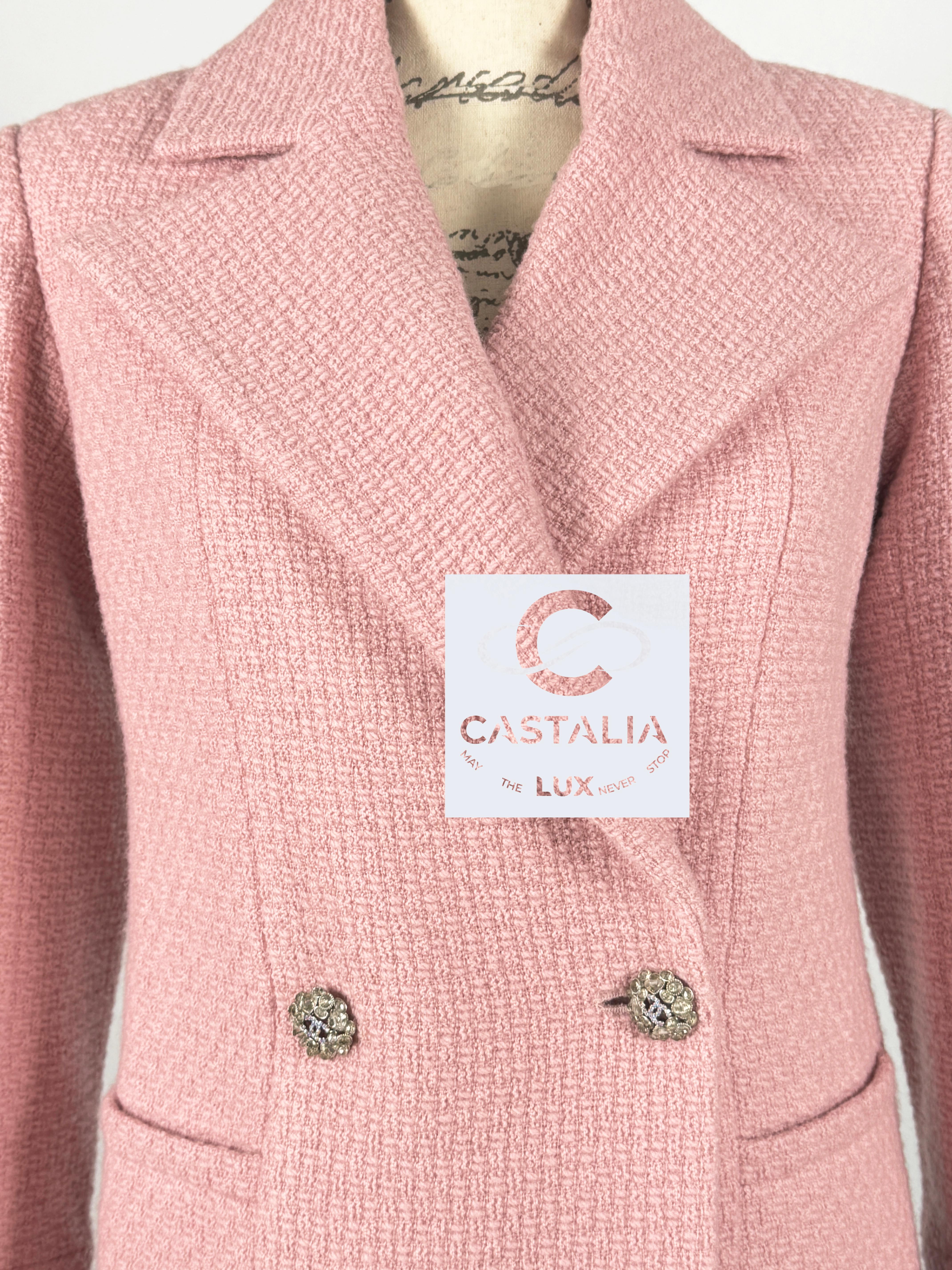 Chanel New 2022 Fall Runway CC Jewel Buttons Tweed Jacket 4
