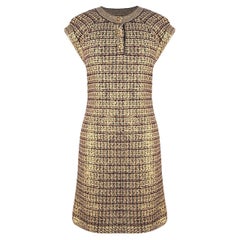 Chanel París / Byzance CC Vestido Botones Gripoix 46 FR