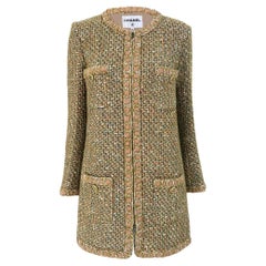 Chanel Paris / Rome Regal Serenity Beige Tweed Jacket 34 FR
