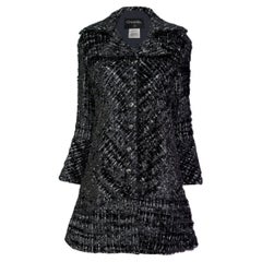 Chanel 13K$ Cosmic Futurism Black Tweed Jacket  36 FR