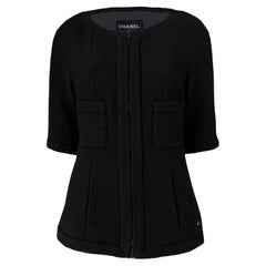 Chanel Supermarket Collection Giacca in tweed nero 38 FR