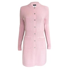 Chanel Iconic CC Turlock Strickjacke in Pastellrosa 36 FR