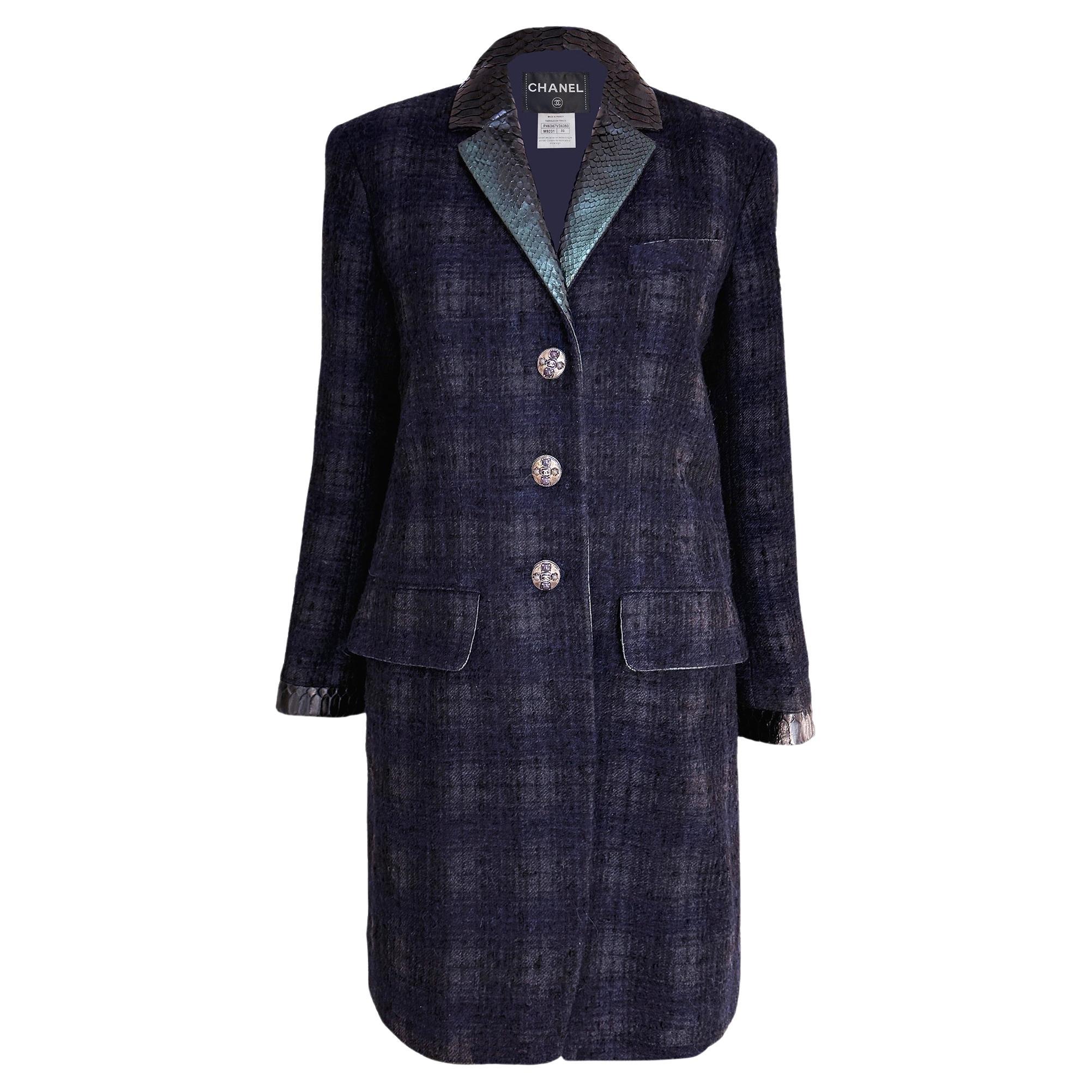 Chanel Paris / Edinburgh Relic Tartan Tweed Cappotto 36 FR
