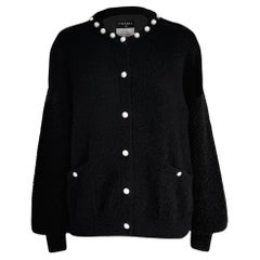 Chanel Perlenverzierte Barock Kaschmir Jacke 40 FR