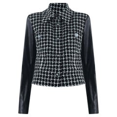 Chanel 13K$ Paris / Cosmopolite Schwarz Tweed Jacke 40 FR