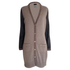 Chanel Iconic CC Turnlock Cardigan Beige 34 FR