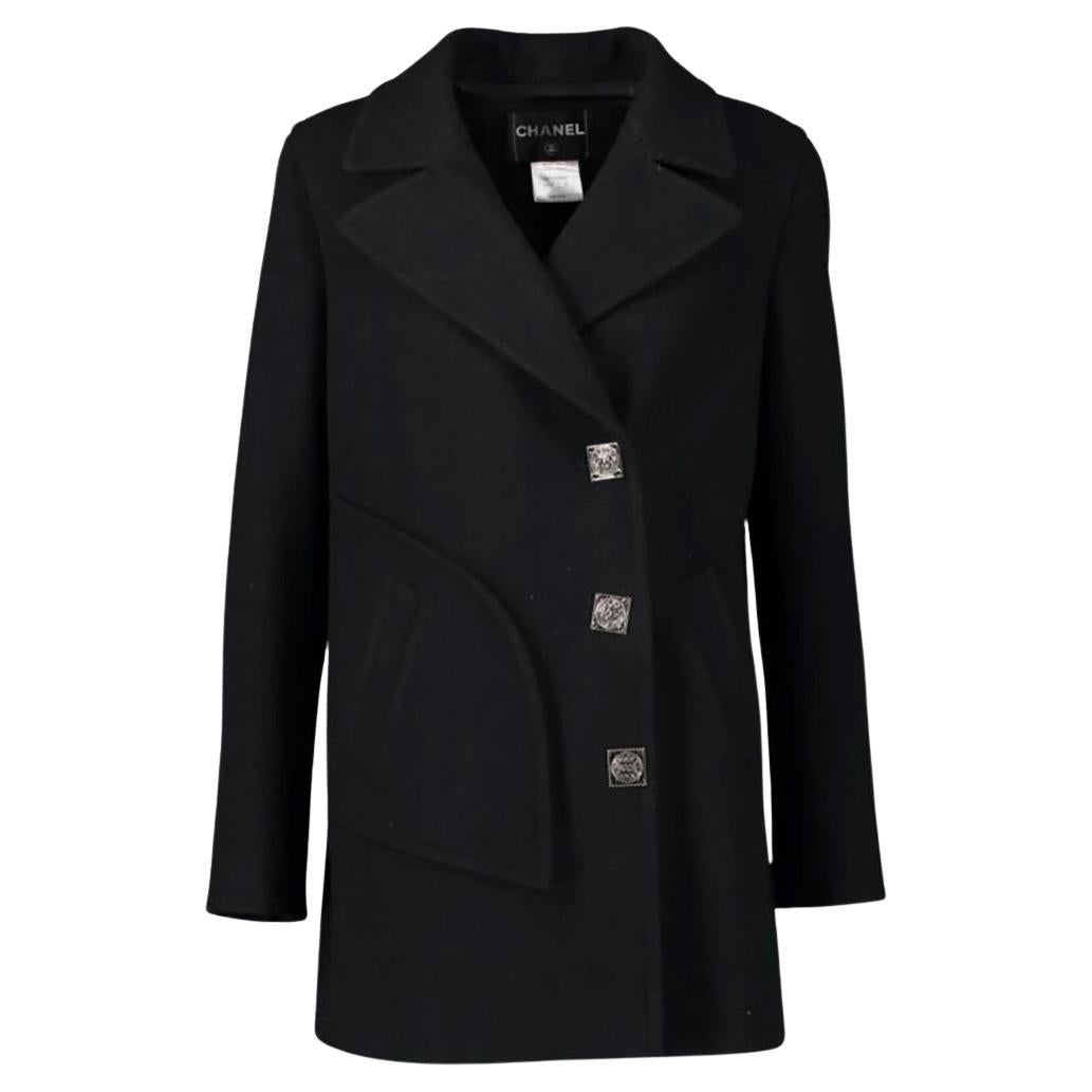 Chanel Paris / Byzance Veste noire avec boutons Gripoix 34 FR