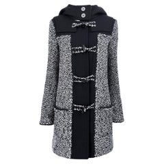 Chanel Runway Marble Tweed Parka with CC Closures 34 FR