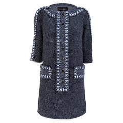 Chanel Paris / Rome Cinematic Reverie Tweed Dress 36 FR