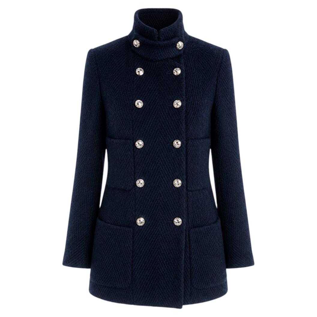 CHANEL 2020 Runway Timeless Black Tweed Jacket 34 FR