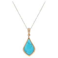 18K Gold filled Necklace Turquoise, Lapis, Black Onyx, Malachite