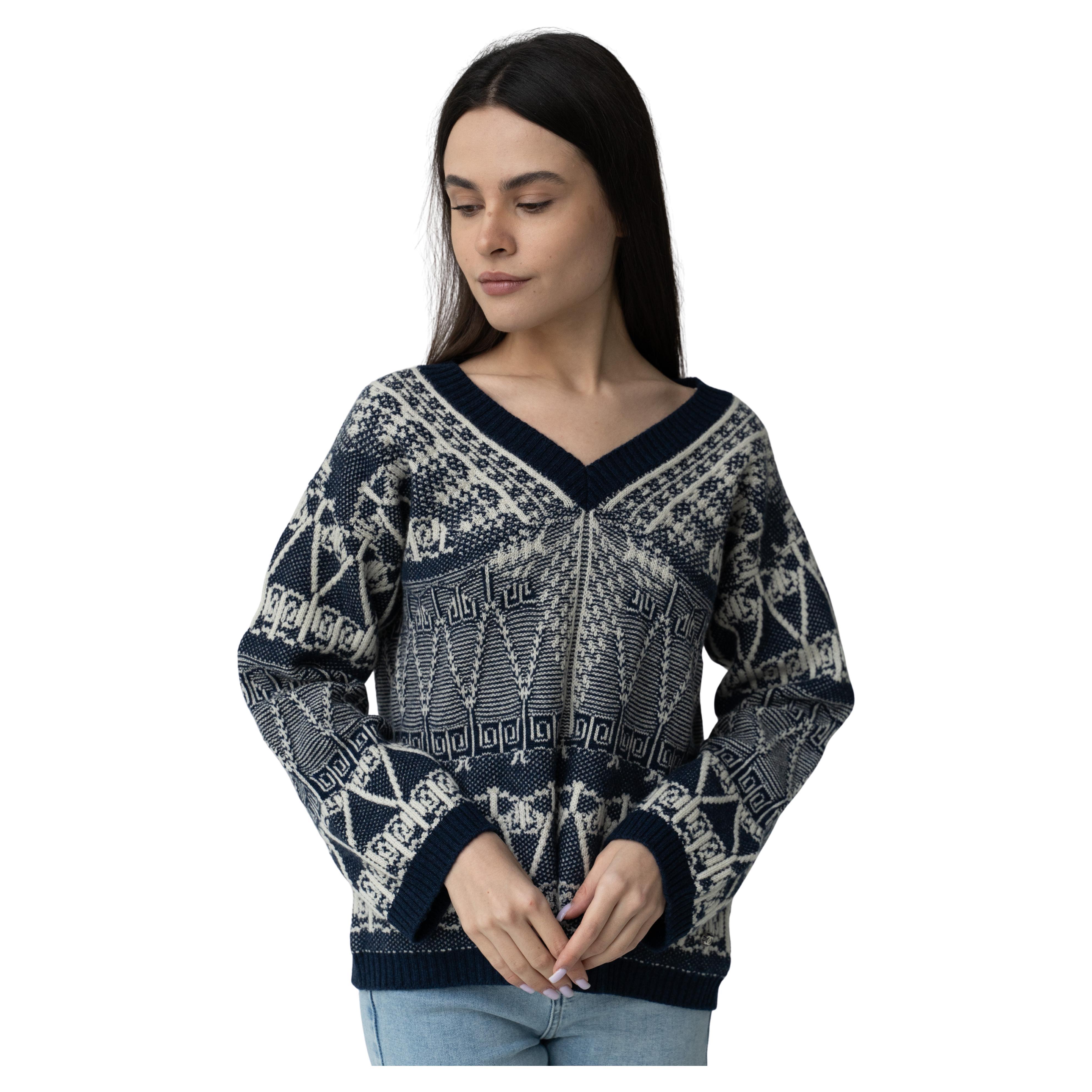 2014 14C Chanel & Lagerfeld Resort Singapur Kaschmirpullover Pullover Laufsteg 40it aus Kaschmir im Angebot
