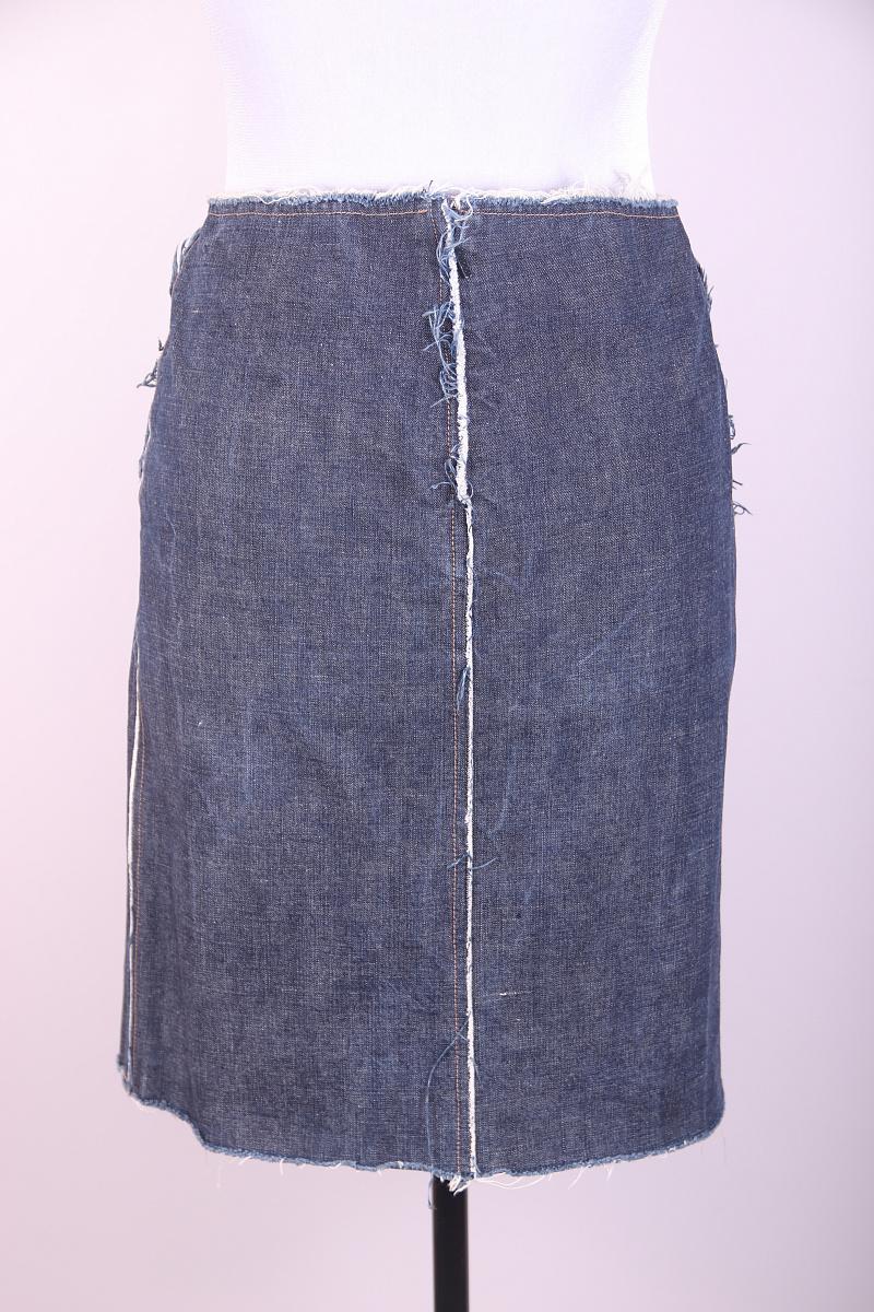 Gucci Tom Ford falda vaquera de encaje con flecos, vaquera Gris en venta