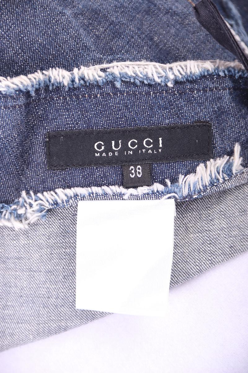 Femenino o masculino Gucci Tom Ford falda vaquera de encaje con flecos, vaquera en venta