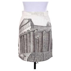 Dolce & Gabbana linen skirt, "Temple of Zeus" print, Greek Collection 2014