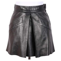 Yves Saint Laurent Rive Gauche YSL — vintage leather skirt