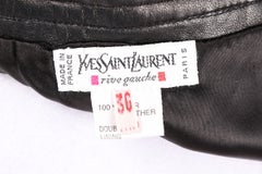 Yves Saint Laurent Rive Gauche YSL — vintage leather skirt