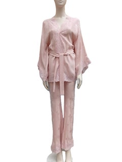 SS 1998 Christian Dior by John Galliano Silk & Lace Kimono + Pants (Boudoir Styl