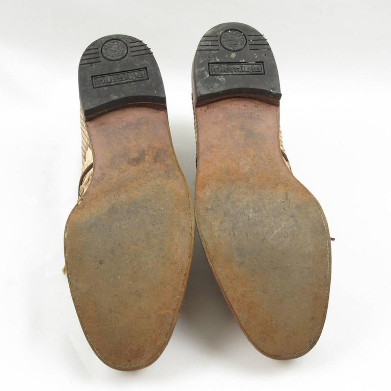 Pre War Original Python Lace Up Oxfords Men Shoes Size 42 or 9 US at ...