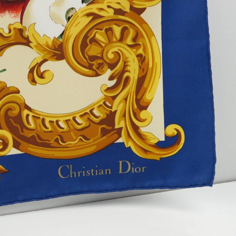 Freeshipping Christian Dior Monogram Silk Scarf Vintage -  Israel