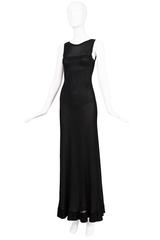 Circa 2005 Azzedine Alaia Black Evening Dress Gown