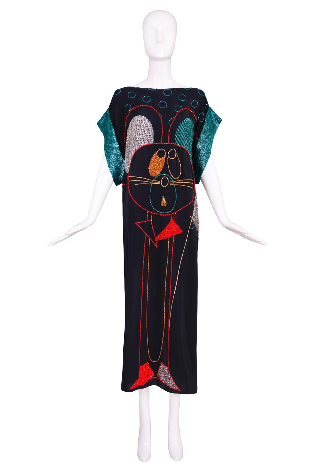 1970s Amazing Bob Mackie Beaded Maxi
